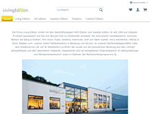 Tablet Screenshot of living-edition.de